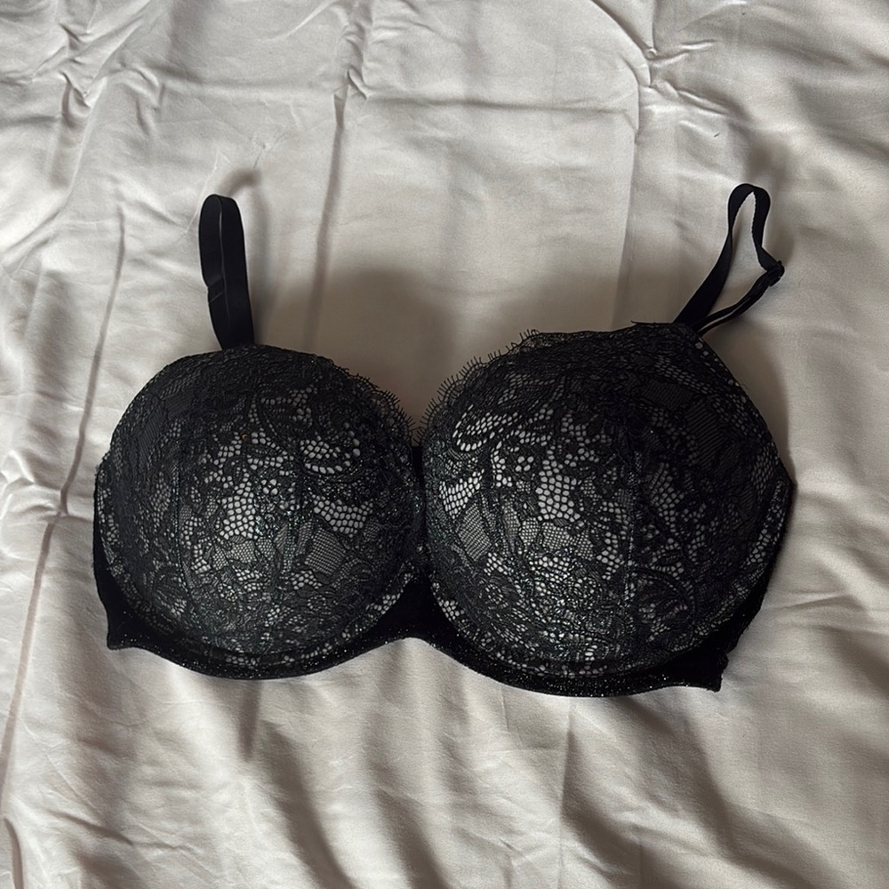 Victoria's Secret Black Lace Very Sexy Push Up
